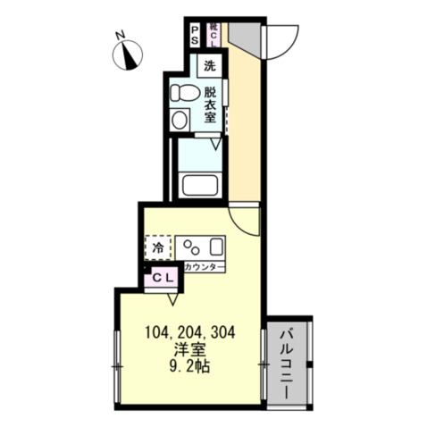 ベイルームソラーナ生麦 間取り図