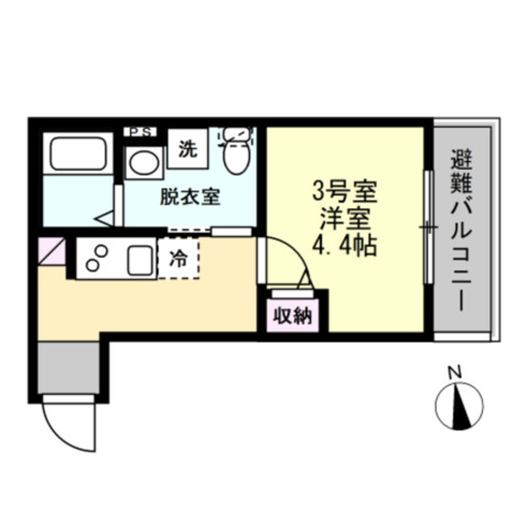 ベイルーム浜町 間取り図