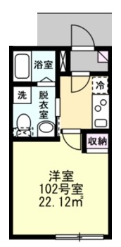 ベイルーム殿町 間取り図