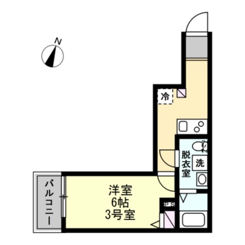 ベイルーム京急鶴見 間取り図