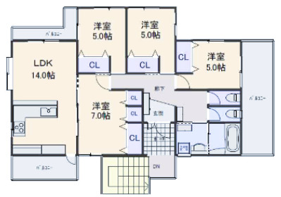 アリーズマンション 間取り図