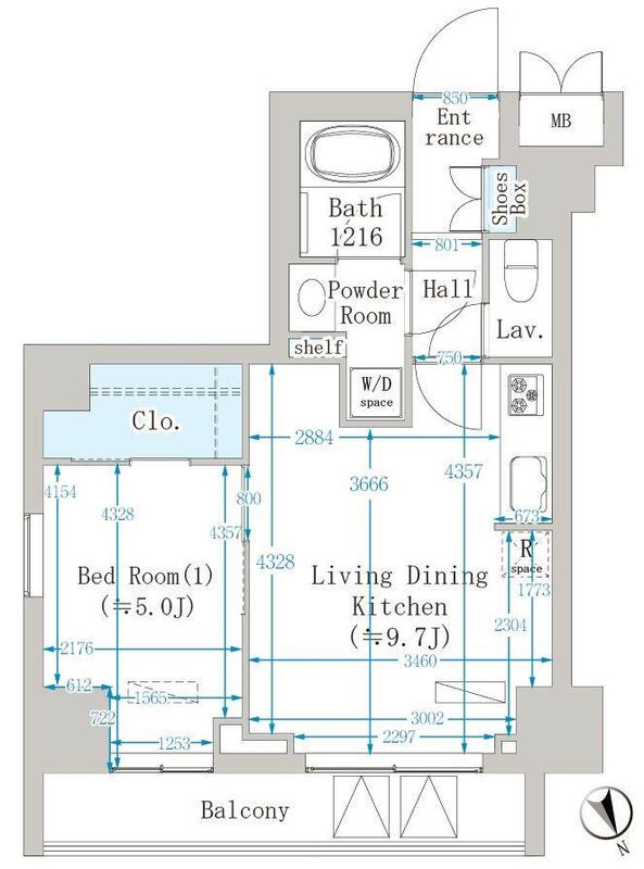 クレインメゾン新川通 間取り図