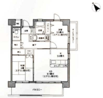 リヴァージュ　ユイット神奈川 間取り図