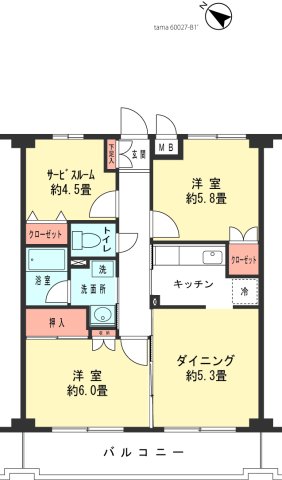 エターナル豊栄 間取り図