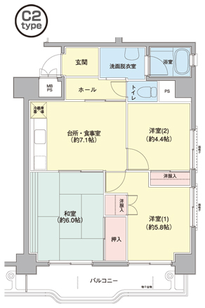 横浜若葉台第1 間取り図