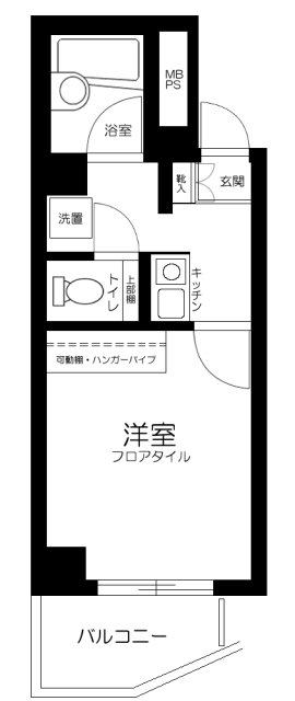 スカイコート川崎第6 間取り図