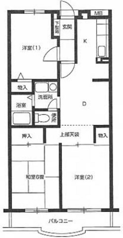 サニーハウス松風 間取り図