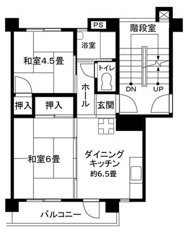 不入斗第1 間取り図