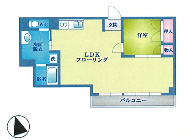 東カングランドマンション横浜パークサイド 間取り図