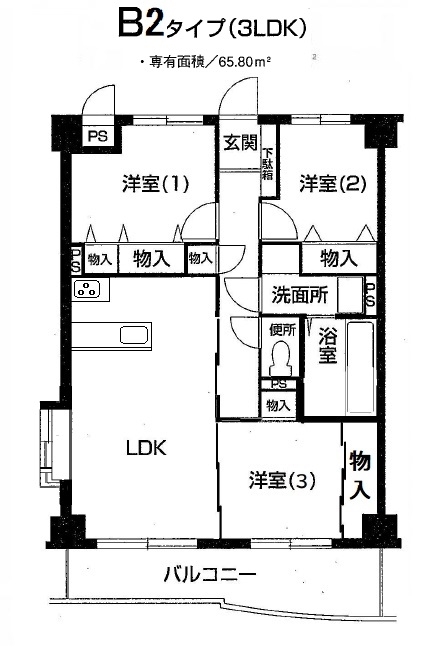 トラッド・セヴェル 間取り図