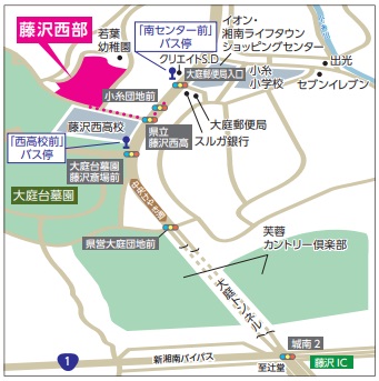 藤沢西部第2　3-18号棟 地図