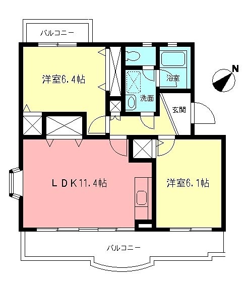 ひかり第1マンション 間取り図