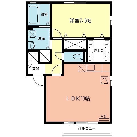 ヴェルドミール 間取り図