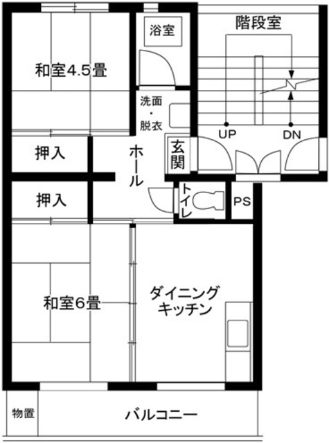 竹山第2　3203号棟 間取り図