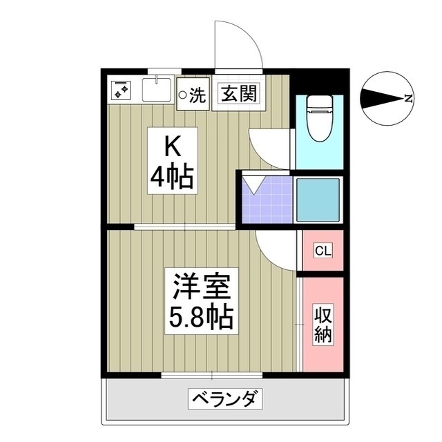 コーポヤシキ 間取り図