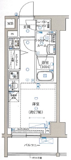 クラリッサ川崎ルーナ 間取り図