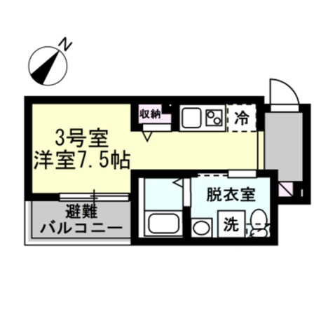 ベイルーム横浜生麦 間取り図