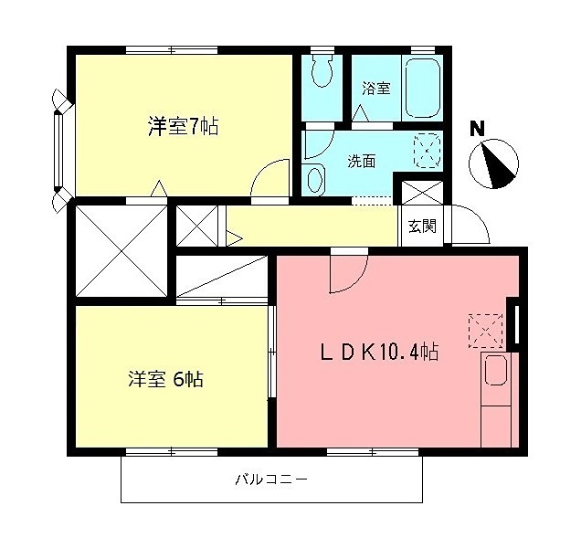 ボナールハウスII 間取り図