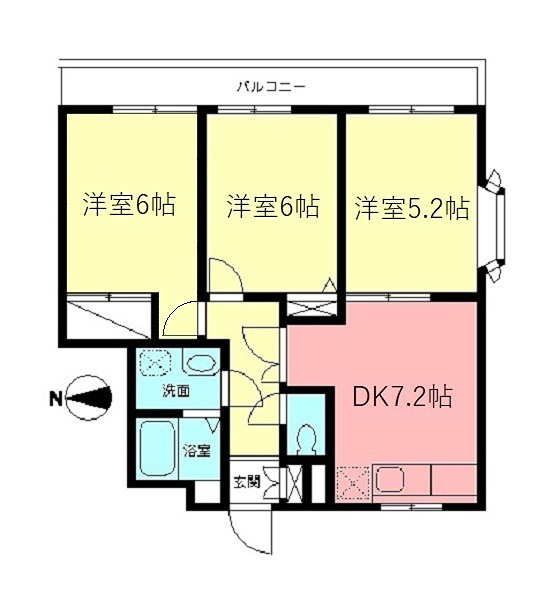 メゾンフリーダム 間取り図