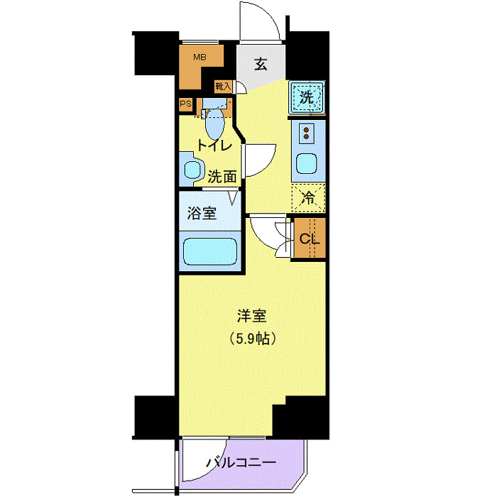 Bandobashi KNOTS 間取り図