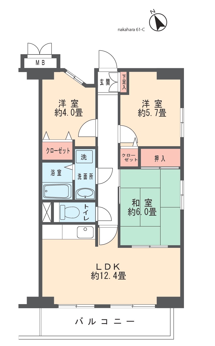 フラグランス原 間取り図