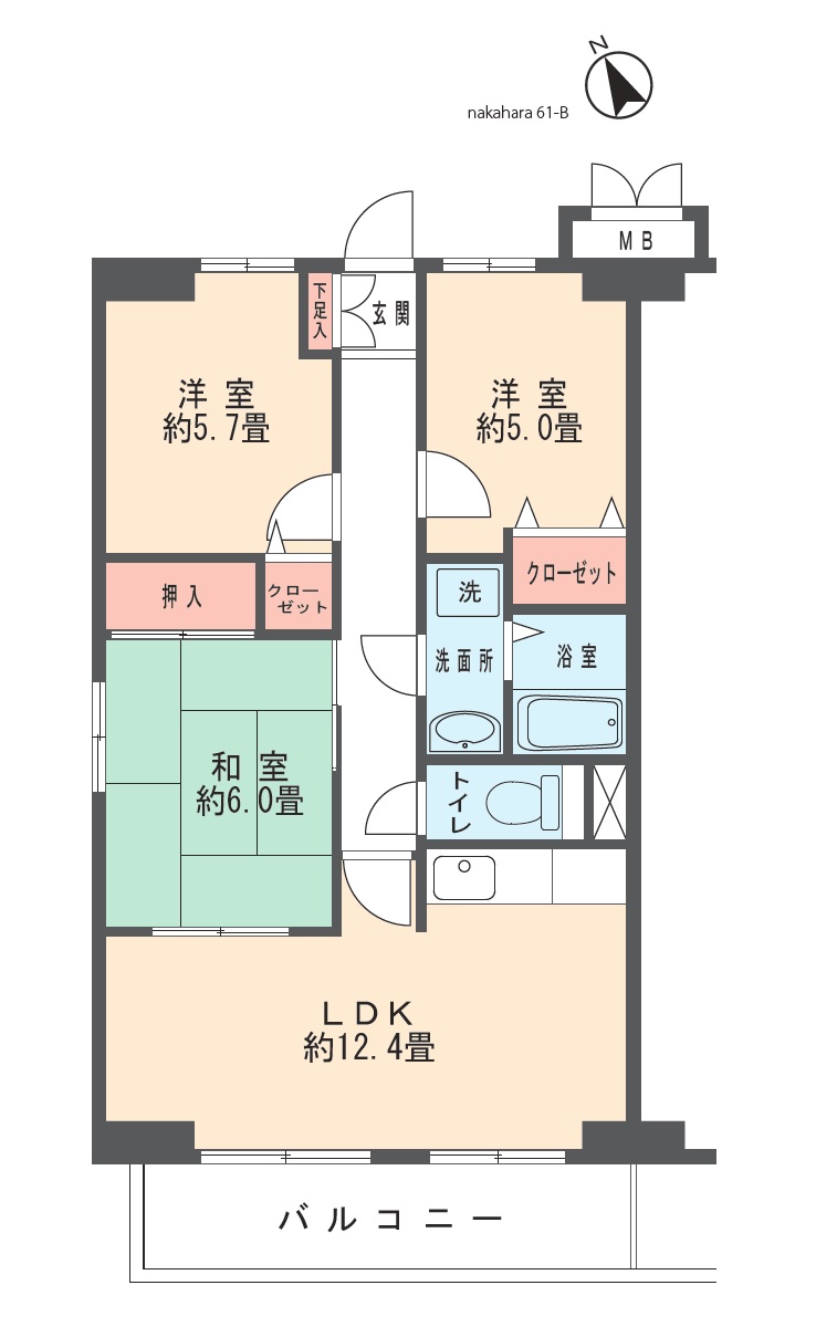 フラグランス原 間取り図