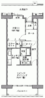 プロムナード矢部　１LDK